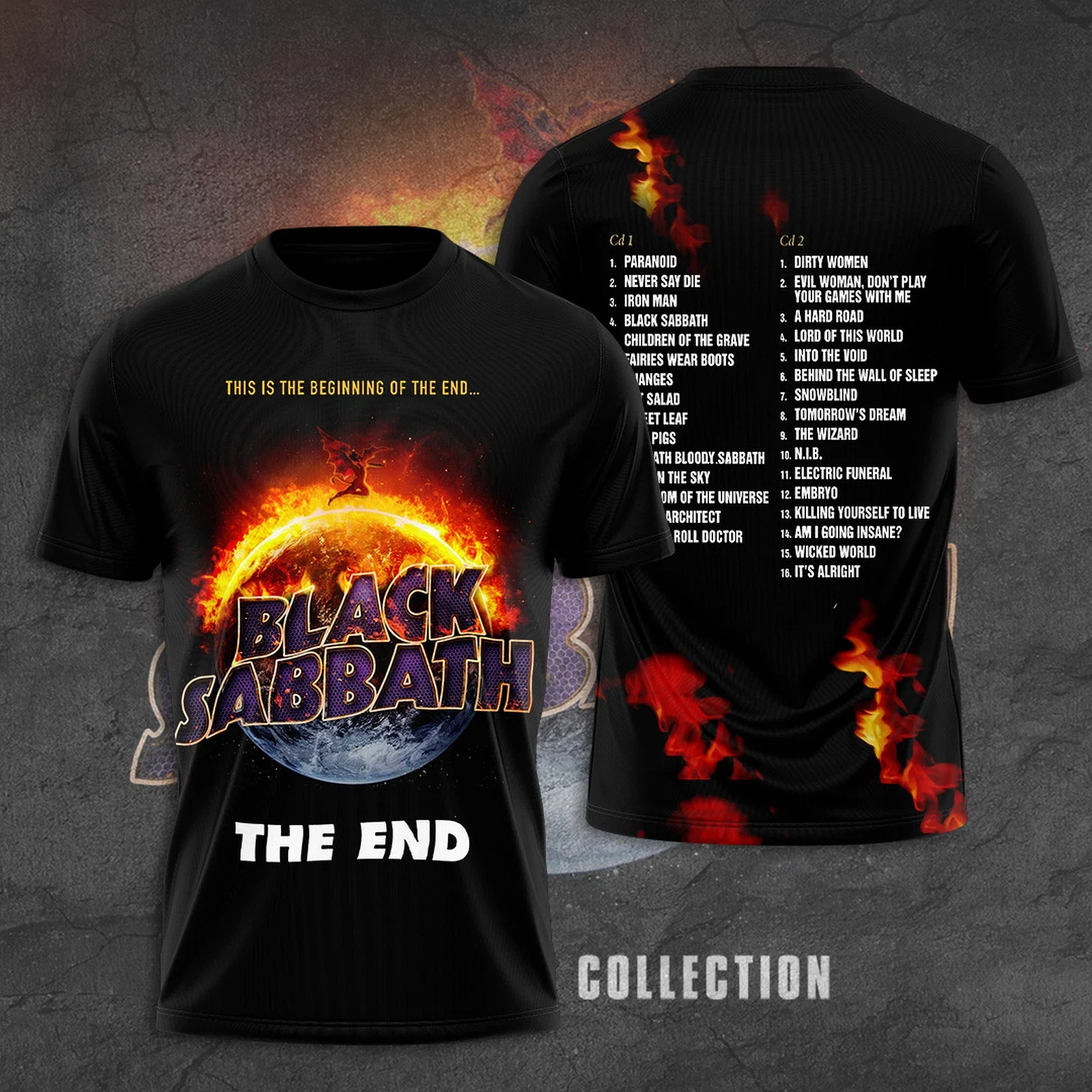 BLACK SABBATH "THE END" 3D T-Shirt